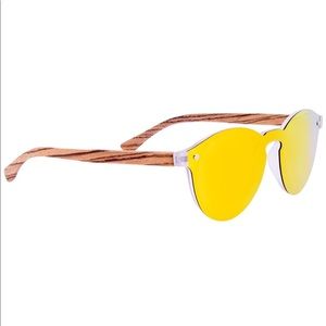 NWOT - GOWOOD Gold/Orange Mirrored Sunglasses